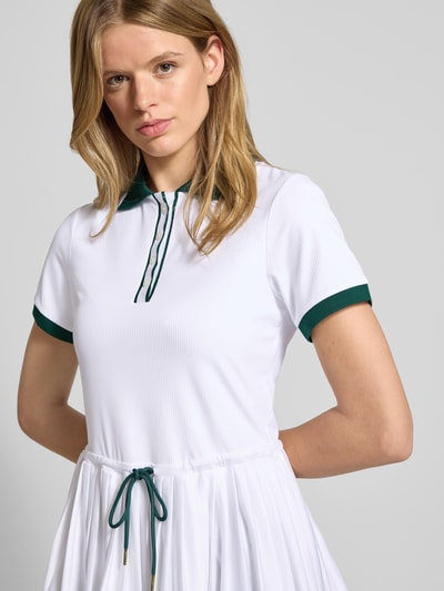 VARLEY Minikleid mit Polokragen Weiss 3