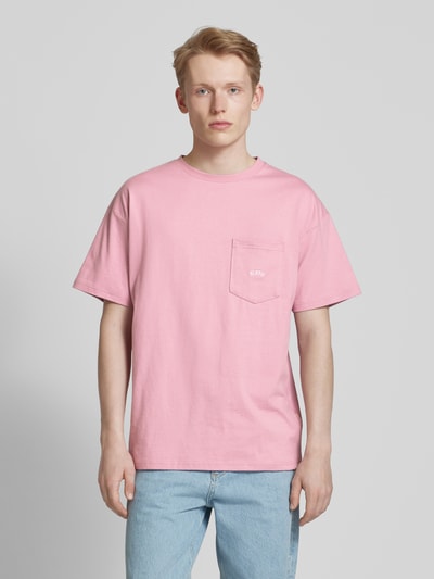 BLKVIS T-shirt met borstzak Oudroze - 4