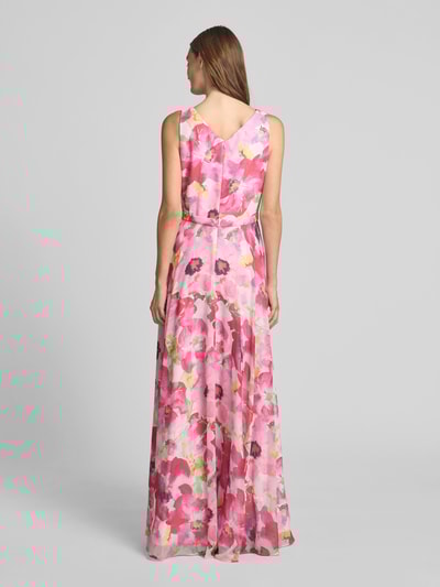 Vera Mont Avondjurk met V-hals Roze - 5