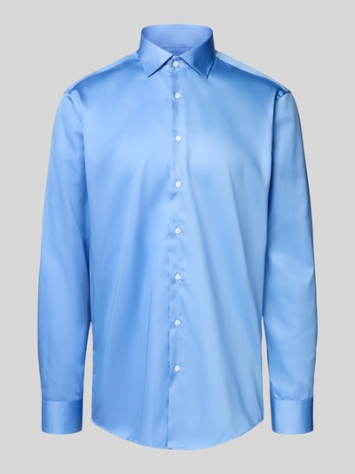 SEIDENSTICKER REGULAR FIT Koszula biznesowa o kroju regular fit z kołnierzykiem typu kent model ‘New’ Błękitny 2