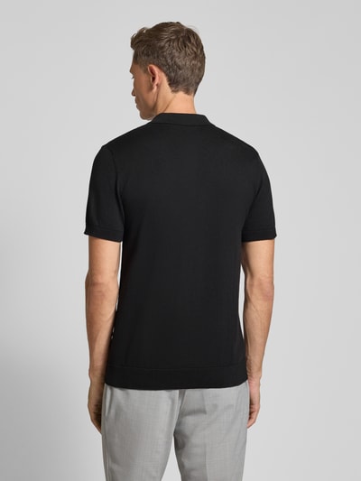 SELECTED HOMME Koszulka polo o kroju regular fit z czystej bawełny model ‘BERG’ Czarny 5