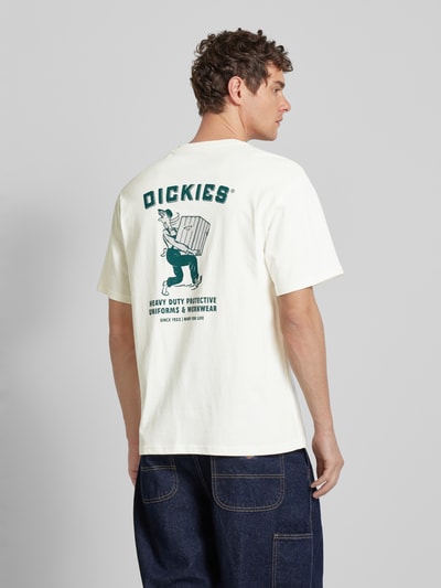 Dickies T-shirt z nadrukiem z logo Złamany biały 5