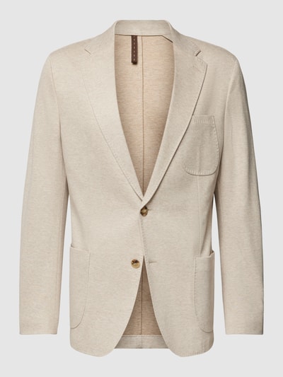 Windsor 2-knoops colbert met steekzakken, model 'Maglia' Beige - 2