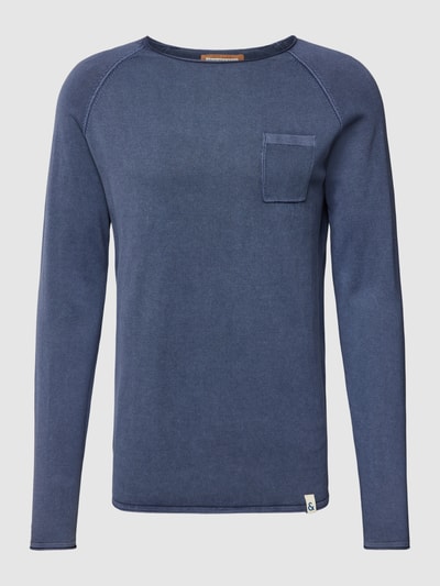 Colours & Sons Gebreide pullover met ronde hals, model 'GARMENT' Marineblauw - 2