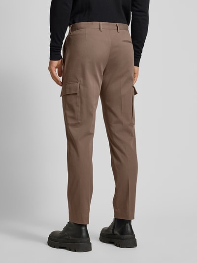 CK Calvin Klein Regular fit cargobroek met cargozakken Cognac - 5