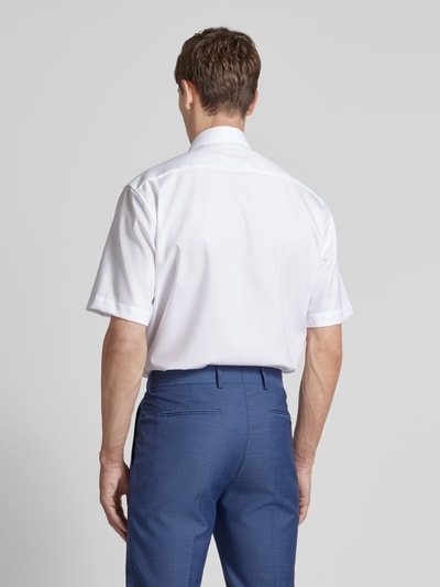 Eterna Koszula biznesowa o kroju comfort fit ze wzorem na całej powierzchni Biały 5