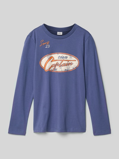 s.Oliver RED LABEL Regular fit shirt met lange mouwen van puur katoen Blauw - 1