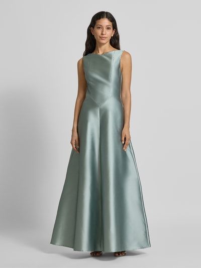 Swing Avondjurk met ritssluiting in mouwloos design Lindegroen - 4