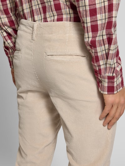 Jack & Jones Slim fit corduroy broek, model 'Marco' Offwhite - 3