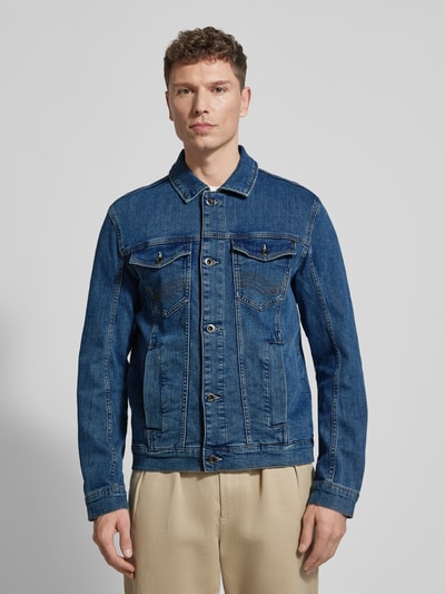 Tom Tailor Regular Fit Jeansjacke aus Baumwoll-Mix Blau 4