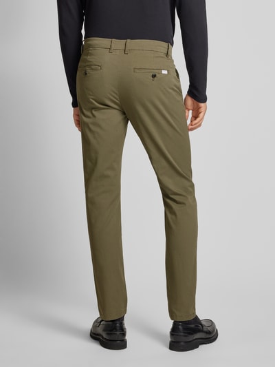 Lindbergh Slim Fit Chino mit Gesäßtaschen Oliv 5