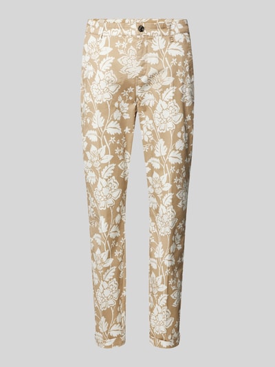 MAC Slim Fit Chino mit verkürztem Schnitt Modell 'turn up' Beige 1