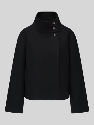 PIECES Regular Fit Blouson mit Stehkragen Modell 'GNES' Black 2