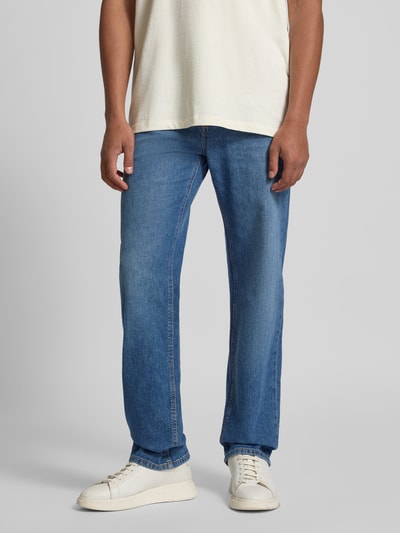 MAC Jeansy z prostą nogawką i 5 kieszeniami model ‘Rick’ Ciemnoniebieski 4