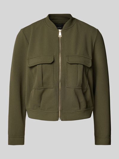 Zero Blazer mit Brustpattentaschen Khaki 2