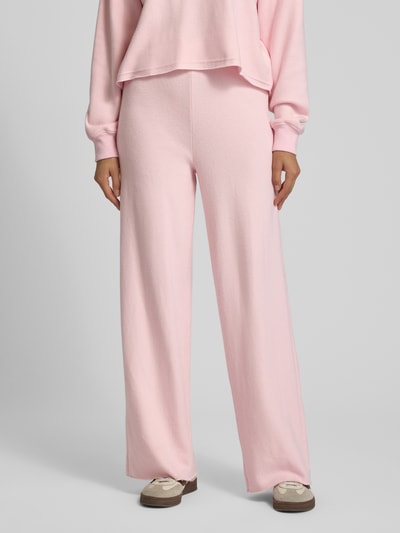 American Vintage Wide leg sweatbroek met elastische band Lichtroze - 4