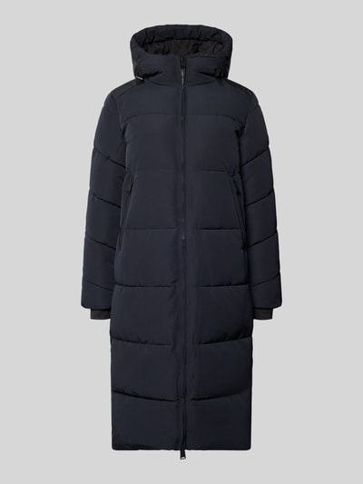 WITHBLACK Płaszcz pikowany z kapturem Ciemnoniebieski 2