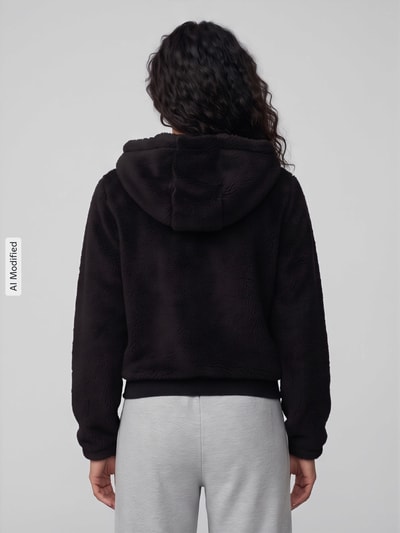 ONLY Regular Fit Sweatjacke mit Kapuze Modell 'NEWANNA' Black 5