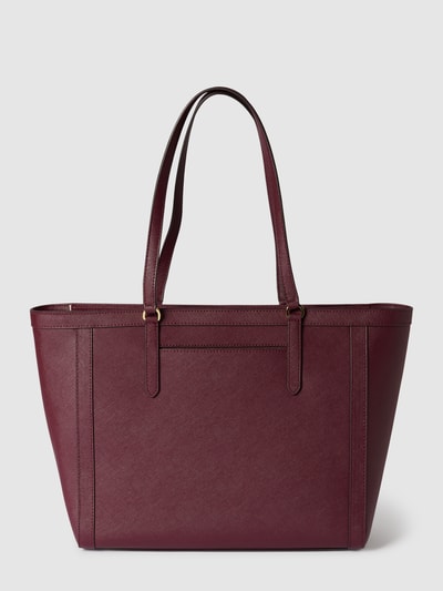 Lauren Ralph Lauren Shopper mit Label-Applikation Modell 'CLARE' Bordeaux Rot 5