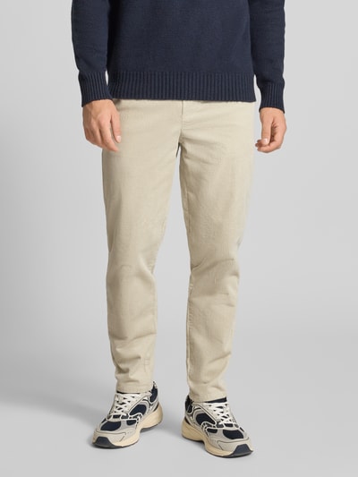 Only & Sons Tapered corduroy broek van katoenmix, model 'LINUS' Beige - 4