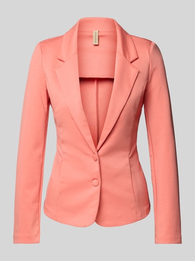 Soyaconcept Slim Fit Blazer mit Knopfverschluss Modell 'Daniela' Pink 2