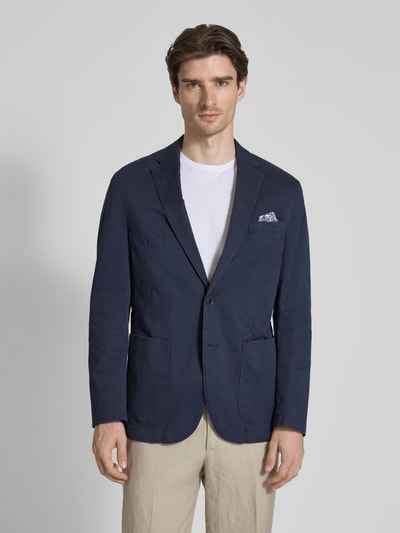 Christian Berg Men Regular Fit 2-Knopf-Sakko mit Eingrifftaschen Marine 4
