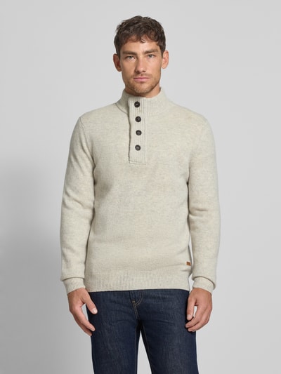 Barbour Regular fit schipperstrui van zuivere wol Offwhite - 4