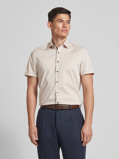 OLYMP Level Five Body fit zakelijk overhemd met kentkraag, model 'New York' Zand - 4