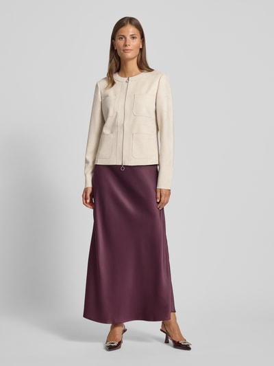 Betty Barclay Żakiet o kroju slim fit z dwustronnym zamkiem błyskawicznym Beżowy 1