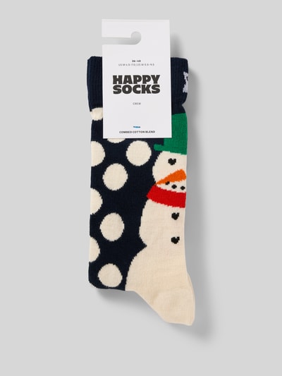 Happy Socks Regular Fit Socken mit Logo-Stitching Modell 'Jumbo' Marine 3
