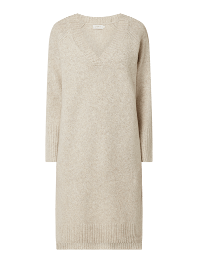 Only Strickkleid mit Woll-Anteil Modell 'Macadamia' Ecru 2