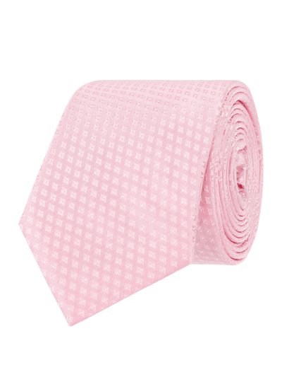 BOSS Slim Fit Stropdas van zijde (6 cm) Rosé - 1