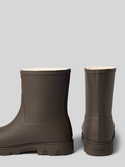 Hunter Stiefel mit Logo-Detail Dunkelbraun 2