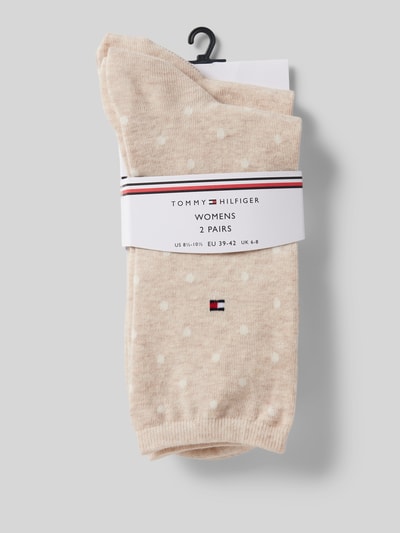 Tommy Hilfiger Sokken met labelprint in een set van 3 paar Beige - 3