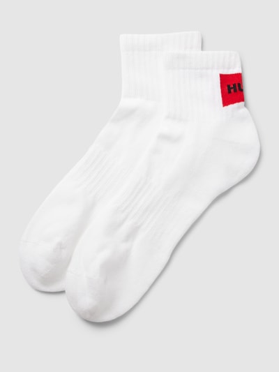 HUGO Socken mit Label-Detail im 2er-Pack Weiss 1