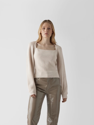 LouLou Studio Pullover aus Kaschmir Beige meliert 4
