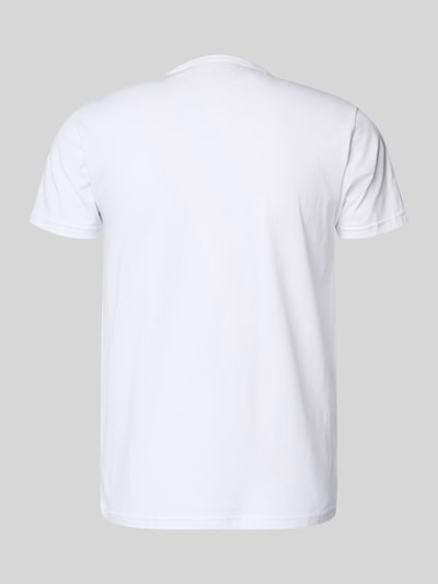 Produktfoto, T-Shirt mit Rundhalsausschnitt im 3er-Pack von Polo Ralph Lauren, reine Baumwolle, gerader Schnitt, unifarbenes Design, Label-Stitching
