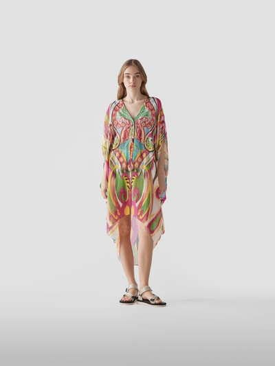 Etro Kaftan mit Allover-Muster Rot 1