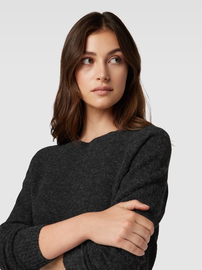 Vero Moda Strickpullover mit Rundhalsausschnitt Modell 'DOFFY' Black 3