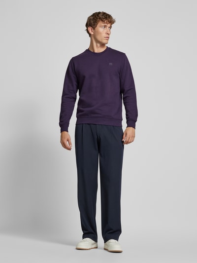 s.Oliver RED LABEL Sweatshirt met ronde hals Violet - 1