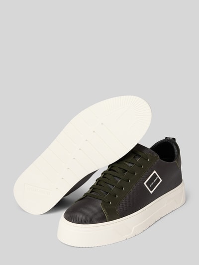 Antony Morato Ledersneaker mit Label-Applikation Anthrazit 4