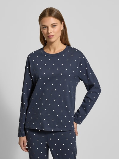 Jake*s Casual Pyjama-Oberteil mit Rundhalsausschnitt Dunkelblau 4