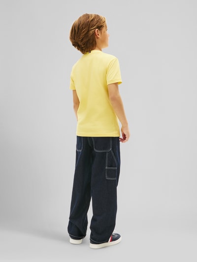 Tommy Hilfiger Kids Regular Fit T-Shirt aus reiner Baumwolle  GELB 5