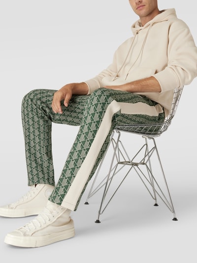 Lacoste Sweatpants met all-over motief, model 'TROUSERS' Groen - 1