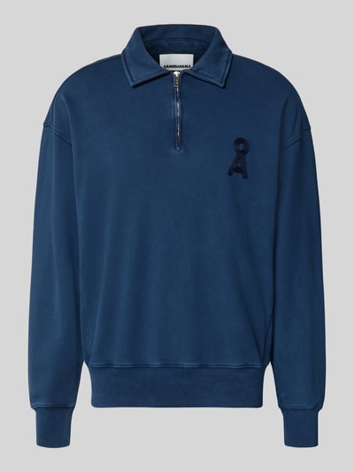 ARMEDANGELS Relaxed Fit Troyer aus reiner Bio-Baumwolle Modell 'ICONIC Å GMT' Marine 2