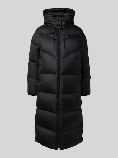 Marc O'Polo Denim Relaxed fit lange donsjas met afneembare capuchon Zwart - 2