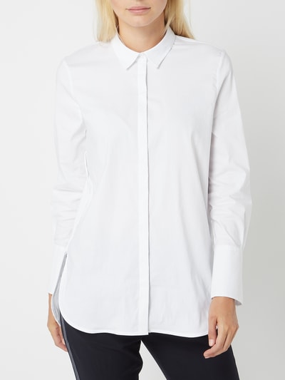 Jake*s Collection Longbluse mit verdeckter Knopfleiste  Weiss 3