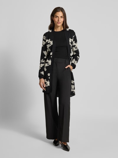 Vero Moda Regular fit cardigan van viscosemix, model 'NANCY' Zwart - 1