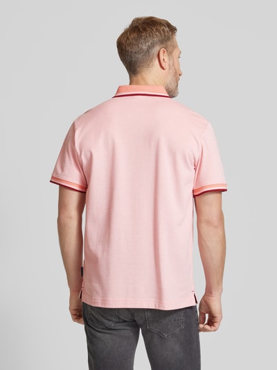 Tom Tailor Regular Fit Poloshirt mit Label-Print Hellrosa 5