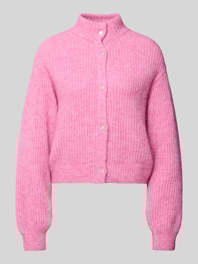 American Vintage Gebreid jack met alpaca en linnen Roze - 2